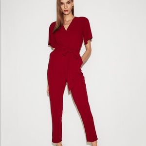 Express Size Small - Deep Red Romper Pantsuit